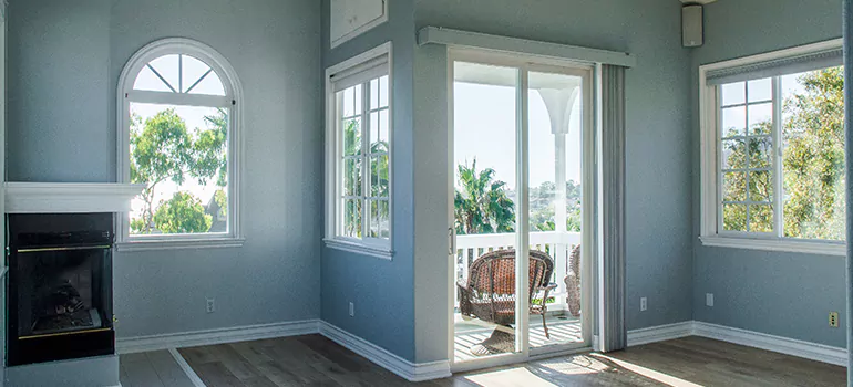 Tempered Glass Sliding Door inMenlo Park, CA