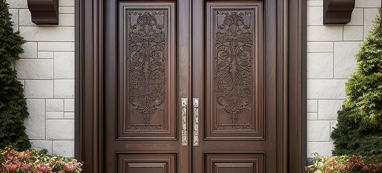 Double Front Doors in Menlo Park, CA