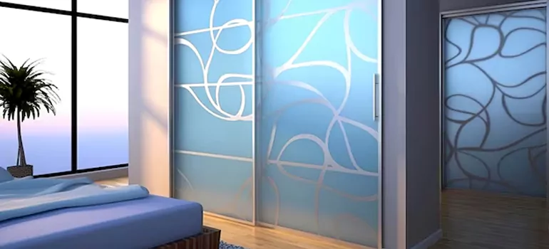 Frosting Glass Cabinet Doors in Menlo Park, CA