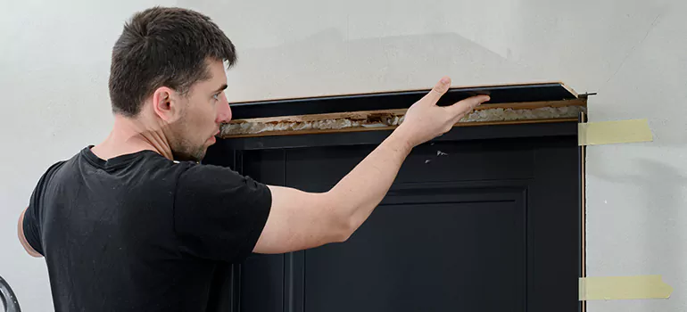 Wood Door Hole Repair in Menlo Park, CA